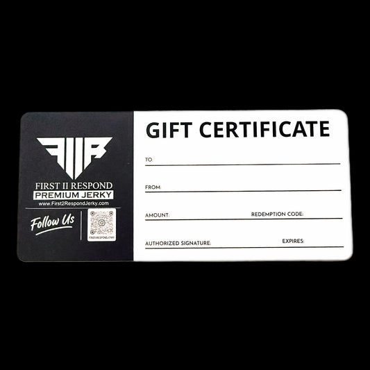 FIRST II RESPOND JERKY GIFT CARD